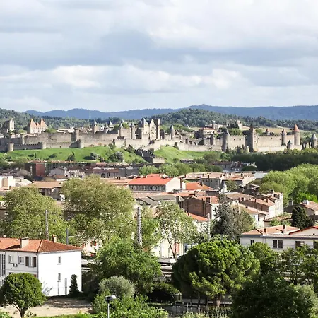 Studio Avec Parking Vue Sur La Cite De Carcassonne Exterior photo